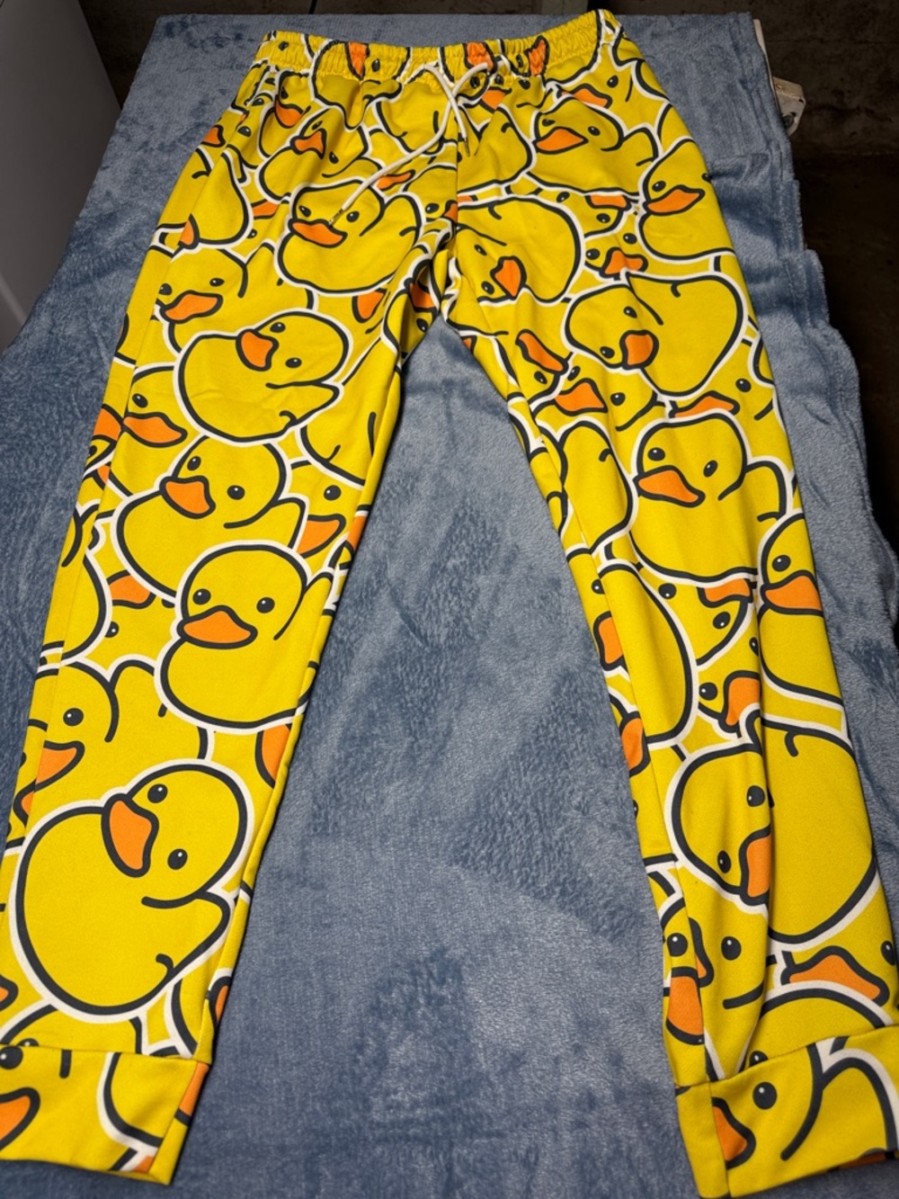 Yellow Rubber Duck Print Lounge Pants
